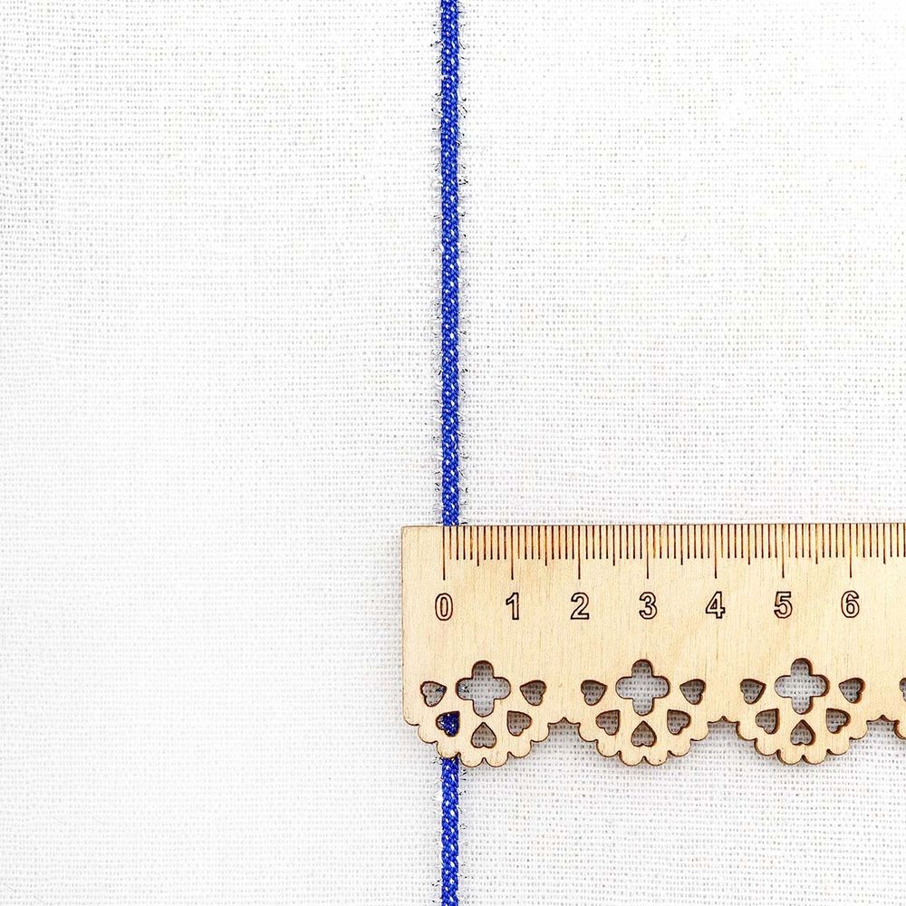 Шнур отделочный плетеный ⌀6.0 мм / 30 метров, василек, С887Г7