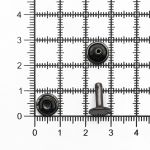Хольнитены двухсторонние ⌀9 мм, h=11 мм, цв.чер.никель, 100 шт