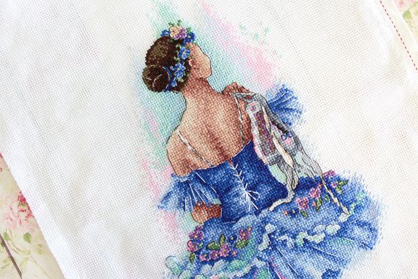 Набор для вышивания нитками МП Студия, Прима балета, 26х18 см