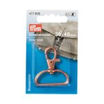 Карабин металл 30x40 мм, 1 шт, под розовое золото, Prym 417908