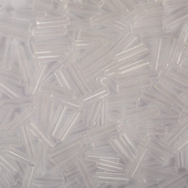 Бисер стеклярус Zlatka 100 г (10х10 г), №0001 прозрачный GG