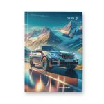 Бизнес-блокнот, глянц. ламинация, блок кремовый, ББ247 евроформат (14.4х20.3х1.6 см) 64 л. 4 шт французская клетка, Быстрее всех 01674, Светоч