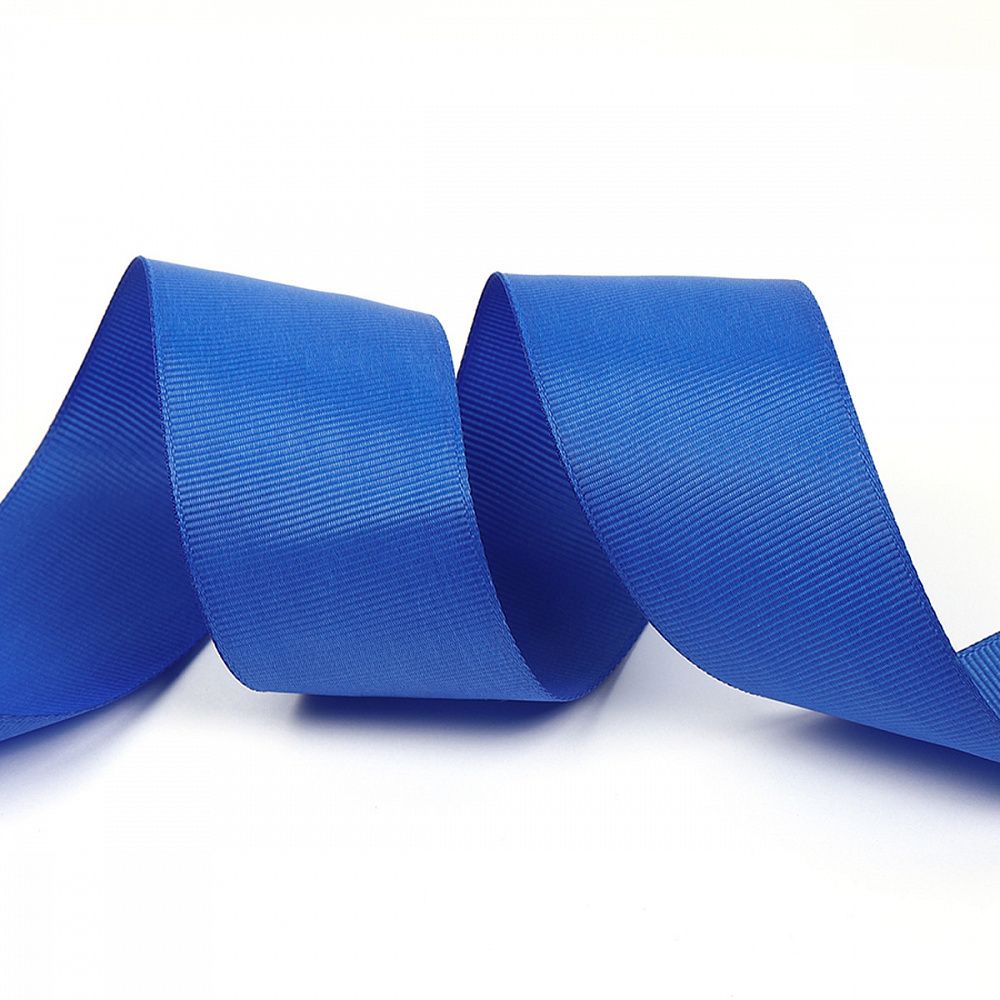 Лента репсовая (в рубчик) 38.0 мм, 329 василек, уп. 27,4м