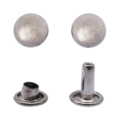 Хольнитены двухсторонние ⌀6 мм, h=6 мм, сталь, New Star №0, цв.чер.никель, ≈100 шт