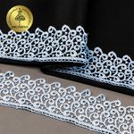 Кружево гипюр (плетёное) 80 мм, TR.8G8386, цв.10 голубой уп.12м, Kruzhevo