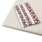 Ткань для рукоделия в наборе с лентой репс 50х50см+1,5м (24229/1017-1503) 29499