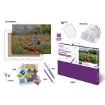 Кристальная (алмазная) мозаика Фрея ALPD-299, на подрамнике, Прогулка по полю, 50х40 см