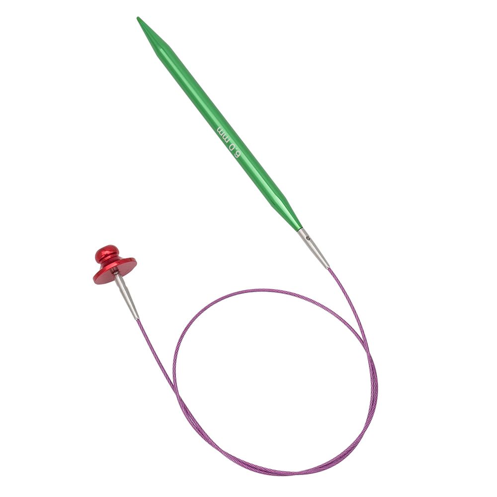 Набор съемных спиц для вязания 10см, 13 размеров (3мм-10мм), цв. ассорти, алюминий