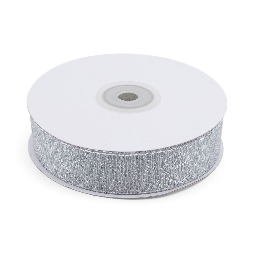 Лента металлизированная 25.0 мм / 32.9±2 метров, 0080-2500 (серебро)