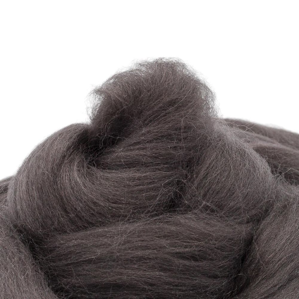 Шерсть для валяния полутонкая 100%, 100г, 693 свинцовый