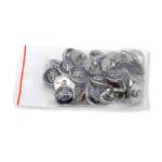 Пуговицы на ножке 24L (15мм), пластик (n.black (черный/черный никель)), 36 шт, PS39