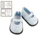 Обувь для кукол Туфельки 7.5 см, 01 голубой, HobbyBe KBG-6