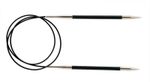 Спицы круговые Knit Pro Karbonz 5,5 мм / 60 см, карбон, черный, 41171