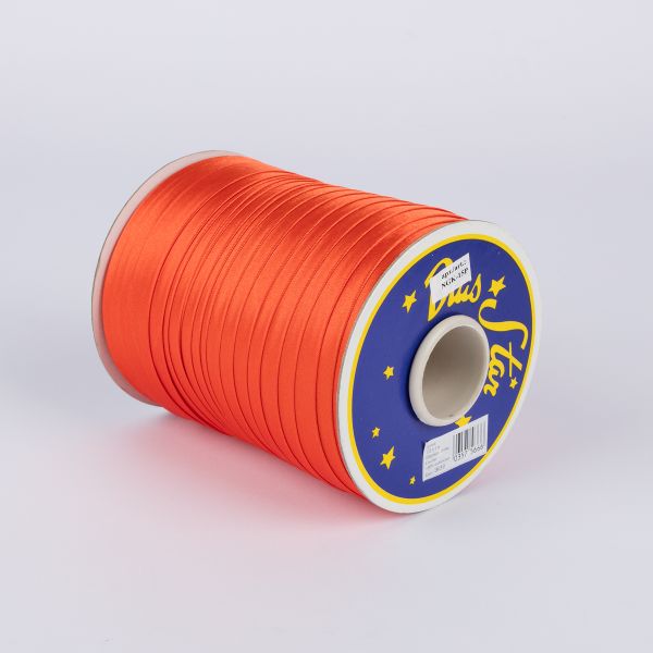 Косая бейка атласная 15 мм / 132±1 метра, В039 т.оранжевый, NGK-15P