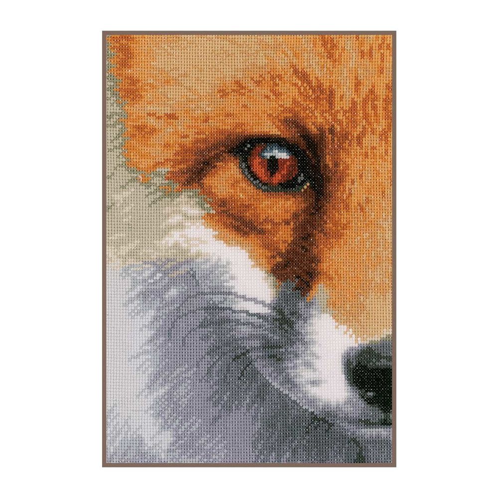 Набор для вышивания нитками Lanarte, Лиса 18х27