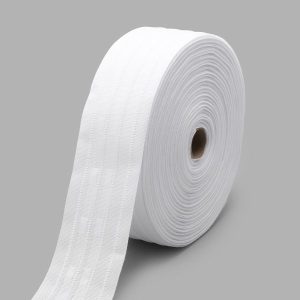 Лента (тесьма) шторная: сборка параллельная (1:2) 60 мм / 50 метров