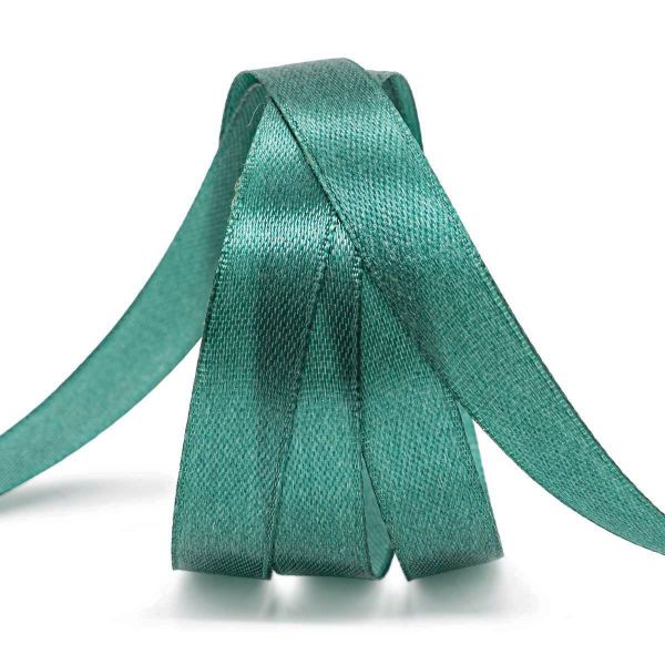 Лента атласная 1-сторонняя 12.0 мм / 22.86±1 метров, 093 т. изумрудный, Globus