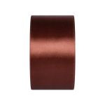 Лента атласная 1-сторонняя 50.0 мм / 33±2 метра, №100 т.коричневый, в термоплёнке, Gamma