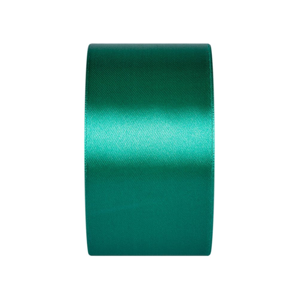 Лента атласная 1-сторонняя 50.0 мм / 33±2 метра, 016 изумруд, Gamma