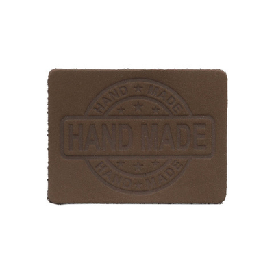 Термоаппликация из кожи Hand Made 7х5,25см, 100% кожа, 42 темно-коричневый