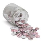 Украшения декоративные пуговицы деревянные Орнаменты №2, 15 мм, 100 шт