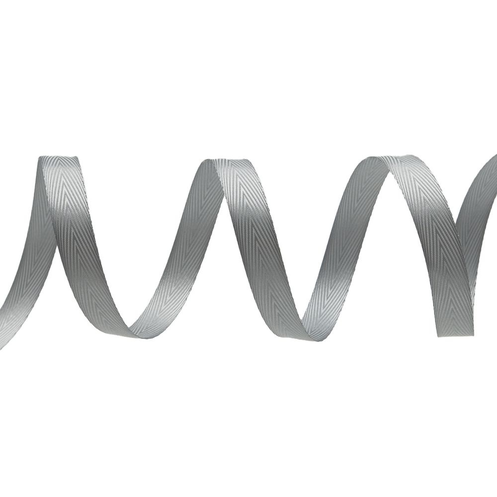 Лента декоративная ёлочка 15.0 мм / 20±1 метров, 43 св.серый