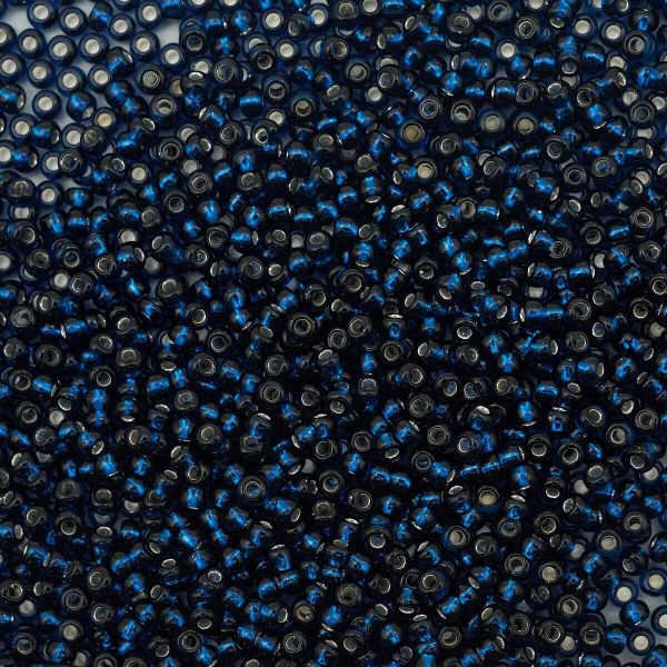 Бисер Preciosa прозрачный с сереб. центр. 10/0, круг.отв, 50 г, (67100)