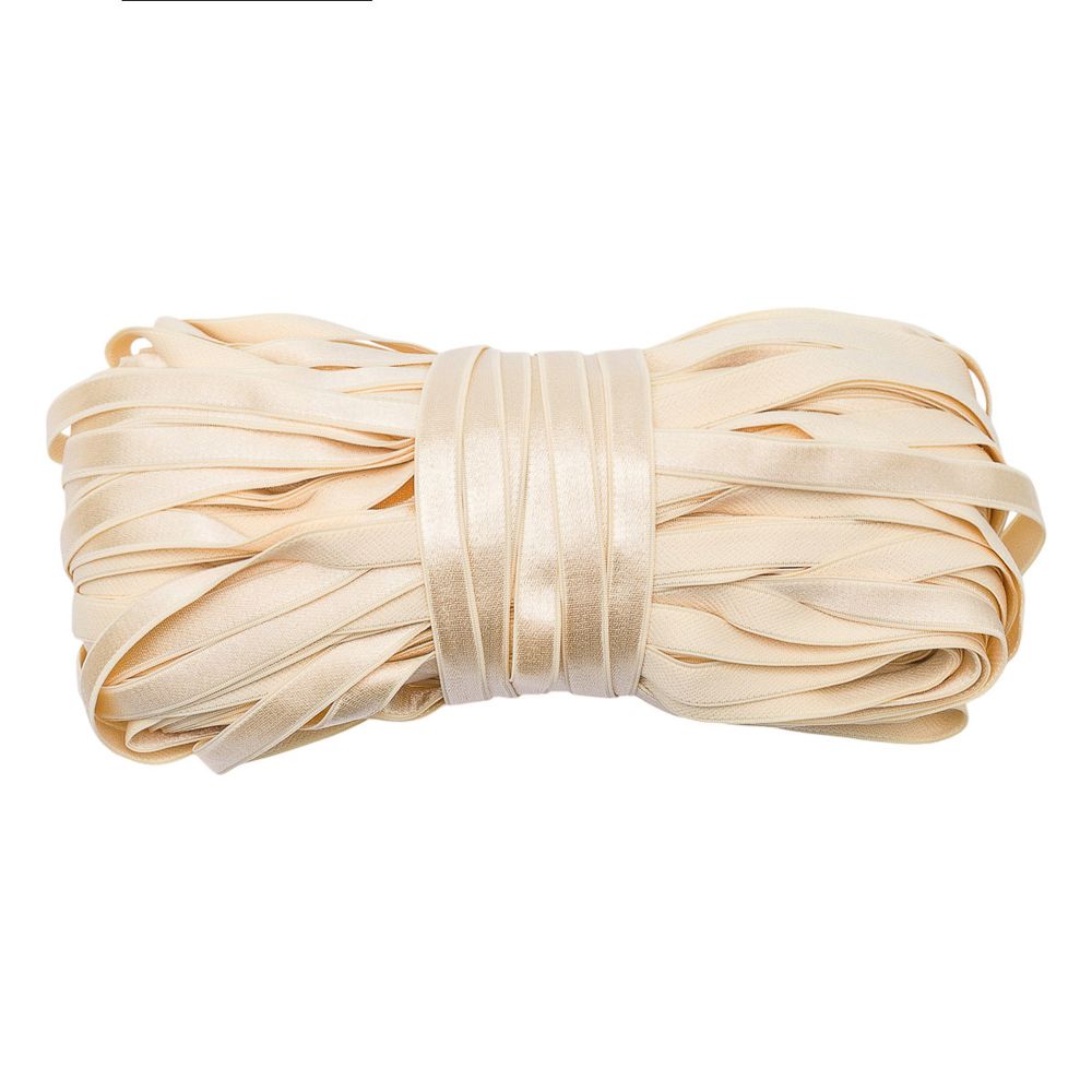 Резинка бельевая (бретелечная) 10.0 мм / 50 метров, шампань