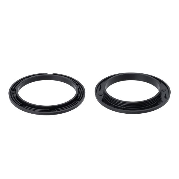 Люверс шторный ⌀ 50мм с многоур. замком пластик, 70 черный-матовый, 10 шт