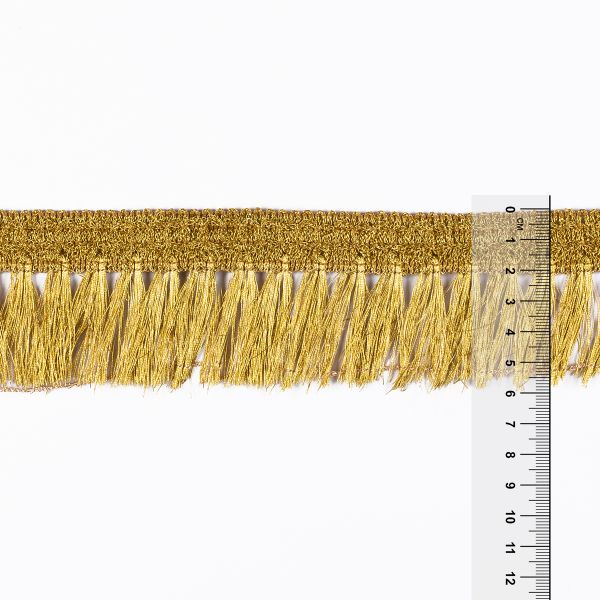 Бахрома отделочная 60.0 мм / 25 метров, золото, Gamma 1163
