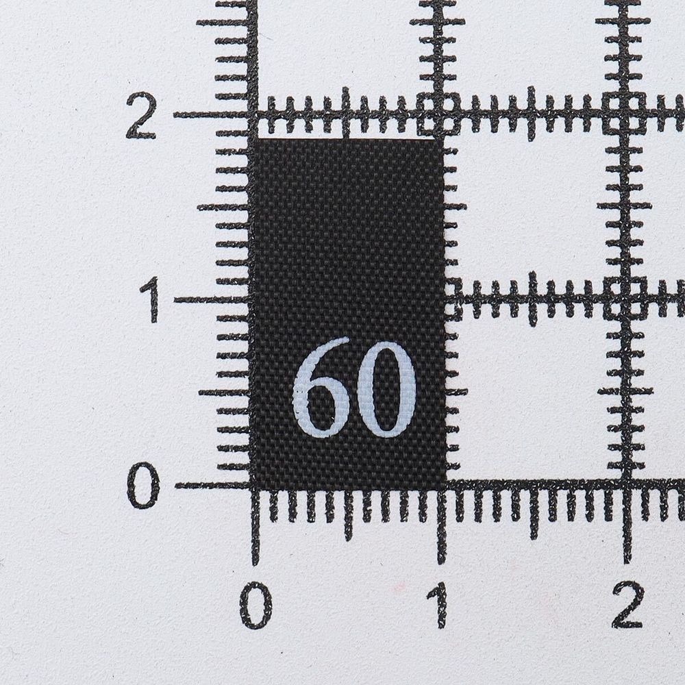 Этикетка-размерник 10х20мм, 100 шт/упак, черный фон/белый шрифт (MN) (60)