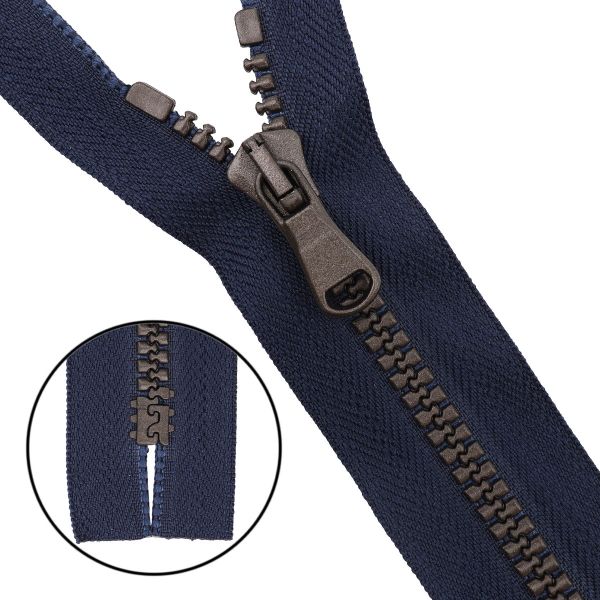 Молния трактор Arta Т6 (6 мм) 1 зам., н/раз., 18 см, (2075) NOIR 044 т.синий/1000 брунит, 10 шт