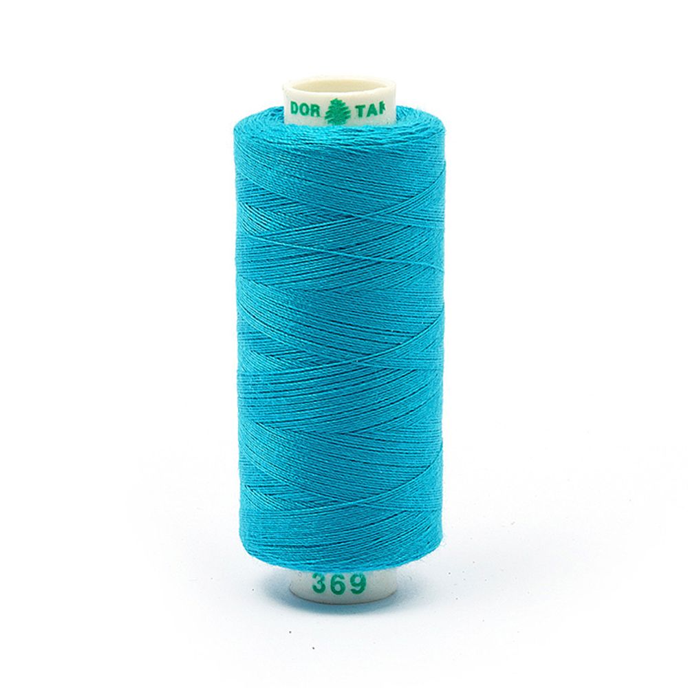Нитки швейные бытовые Dor Tak 40/2, 366 м / 10 кат., 369 бирюзовый