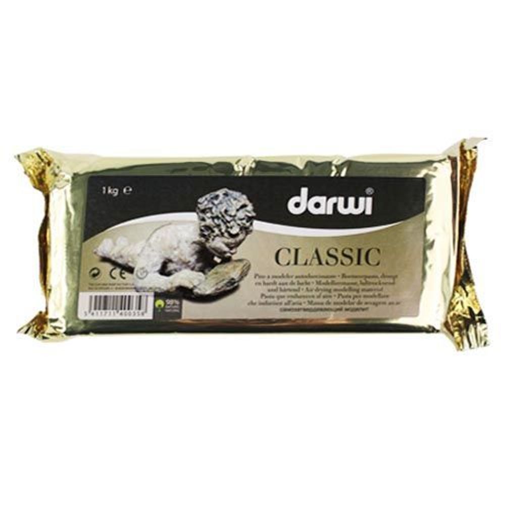 Полимерная глина Darwi Classic самозатвердевающая, 1 кг