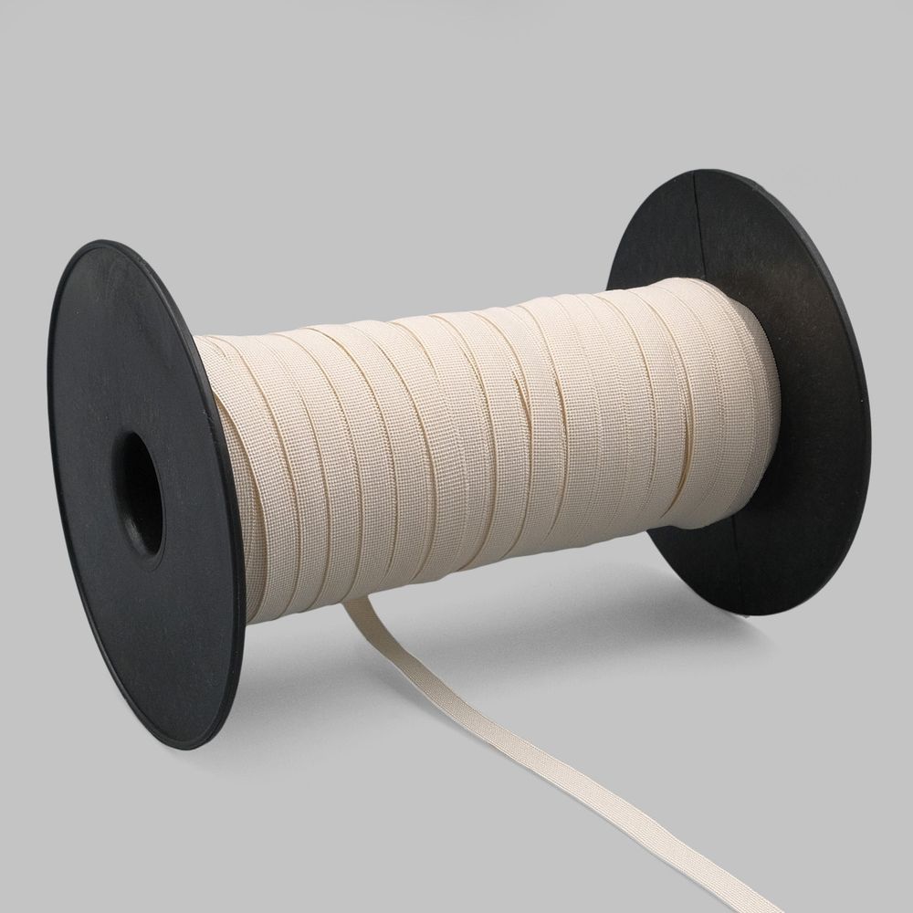 Резинка бельевая (бретелечная) матовая 8.0 мм / 50 метров, бежевый, (МL195.008)