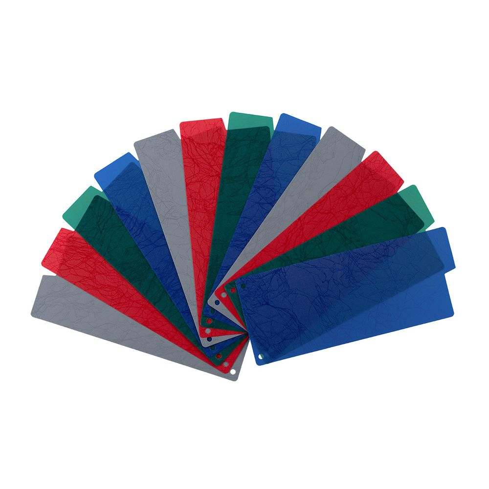 Разделитель листов пластиковый (полоса) 12 шт, EC200010201 волокно, ассорти, Expert Complete EC200010201