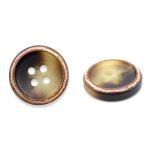 Пуговицы 4 прокола 24L (15мм), (Brown (коричневый)), 48 шт