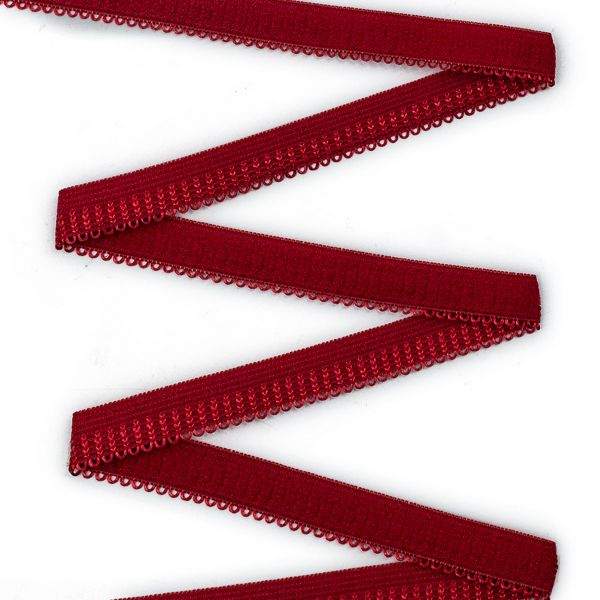 Резинка бельевая (ажурная) 10.0 мм / 50 метров, красный, 0310/49