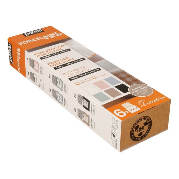 Набор красок Pebeo Porcelaine 150 Открытие по фарфору и керамике под обжиг 6 цв. 20 мл, 756473 3 матовые