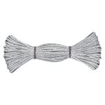 Тесьма отделочная плетеная 3 мм / 30 метров, серебро, С951Г7