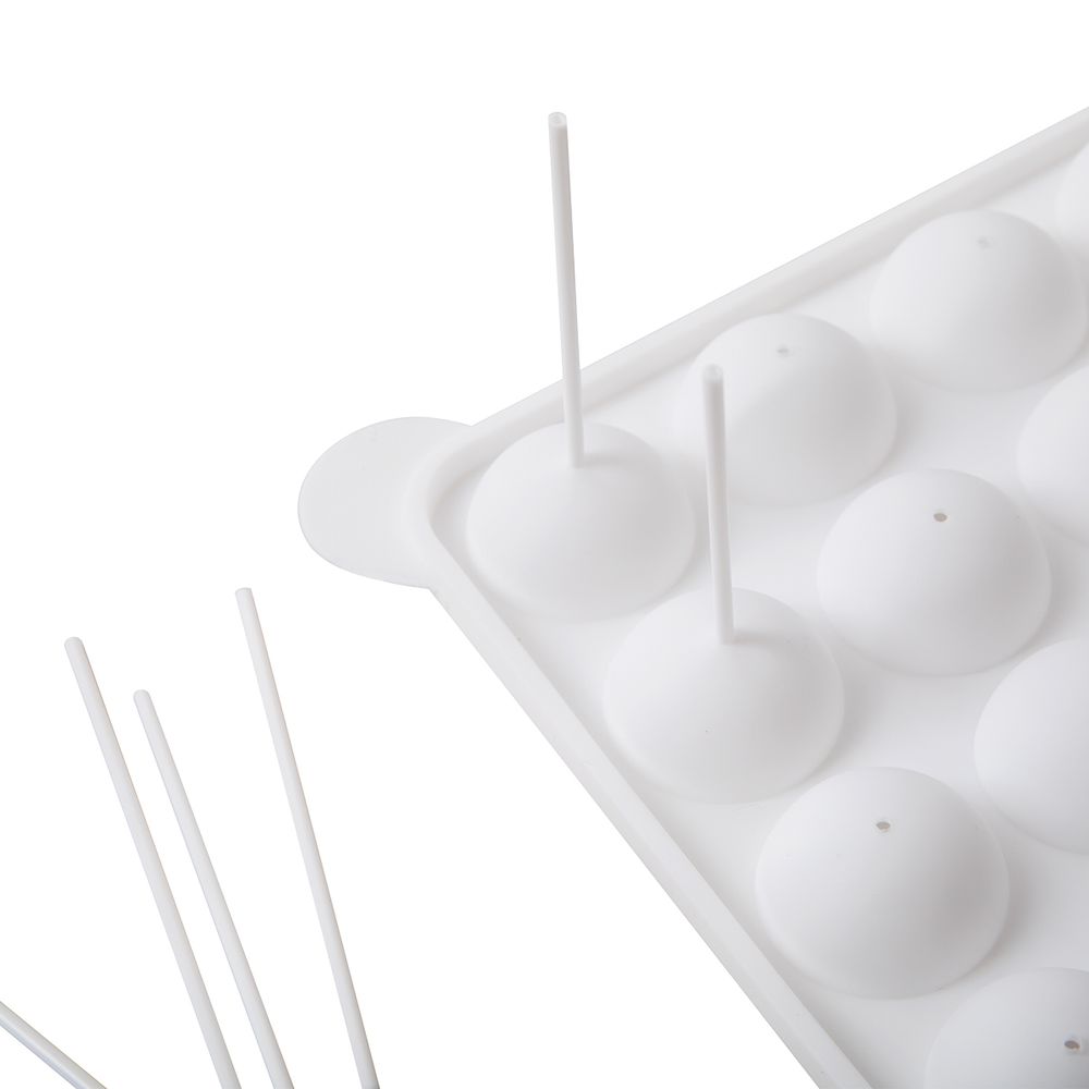 Форма силиконовая для пирожных 22х18х3.8 см, кейкпопсы, S-Chief SPC-0337