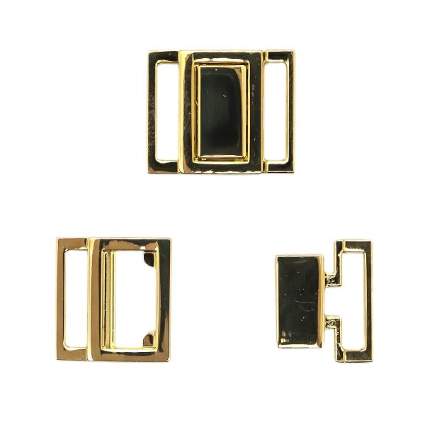 Пряжка-застежка 15 мм золото, 10 шт, BIG