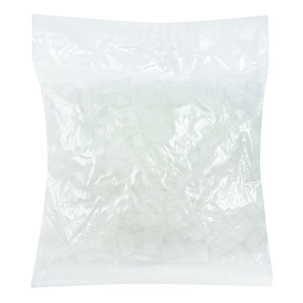 Наконечник для шнура пластик 17х11 мм, ПП, прозрачный, 100 шт