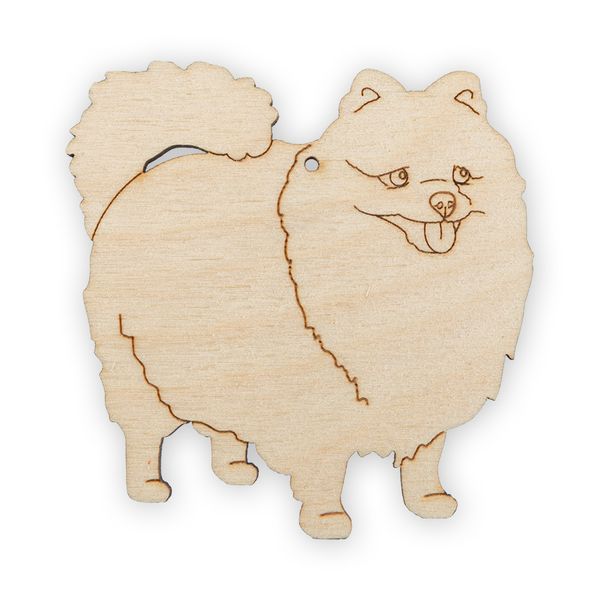 Заготовка из фанеры Подвеска, Шпиц, 7.5х7.5 см, ВД-415 Mr.Carving