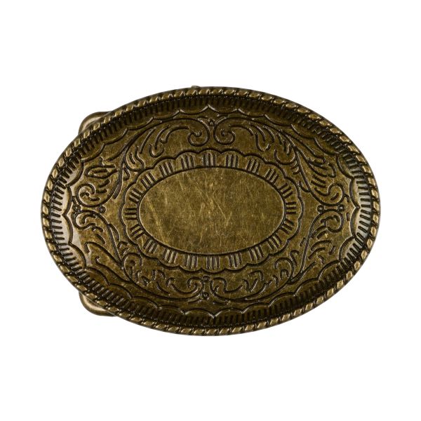 Пряжка ременная металл 80х60 мм, 1 шт, 24 бронза, Micron GB 1615