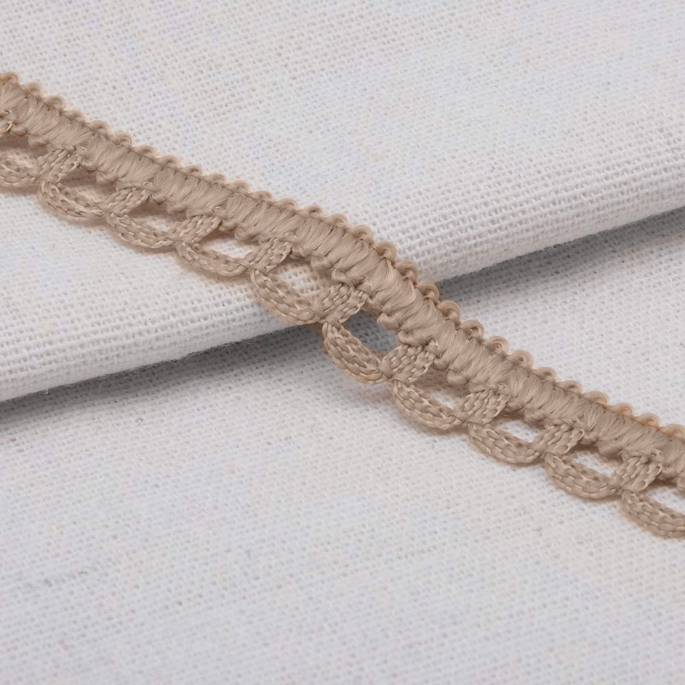 Кружево вязаное (тесьма) 10 мм / 25 метров, рис.9441 (бежевый) С3805Г17