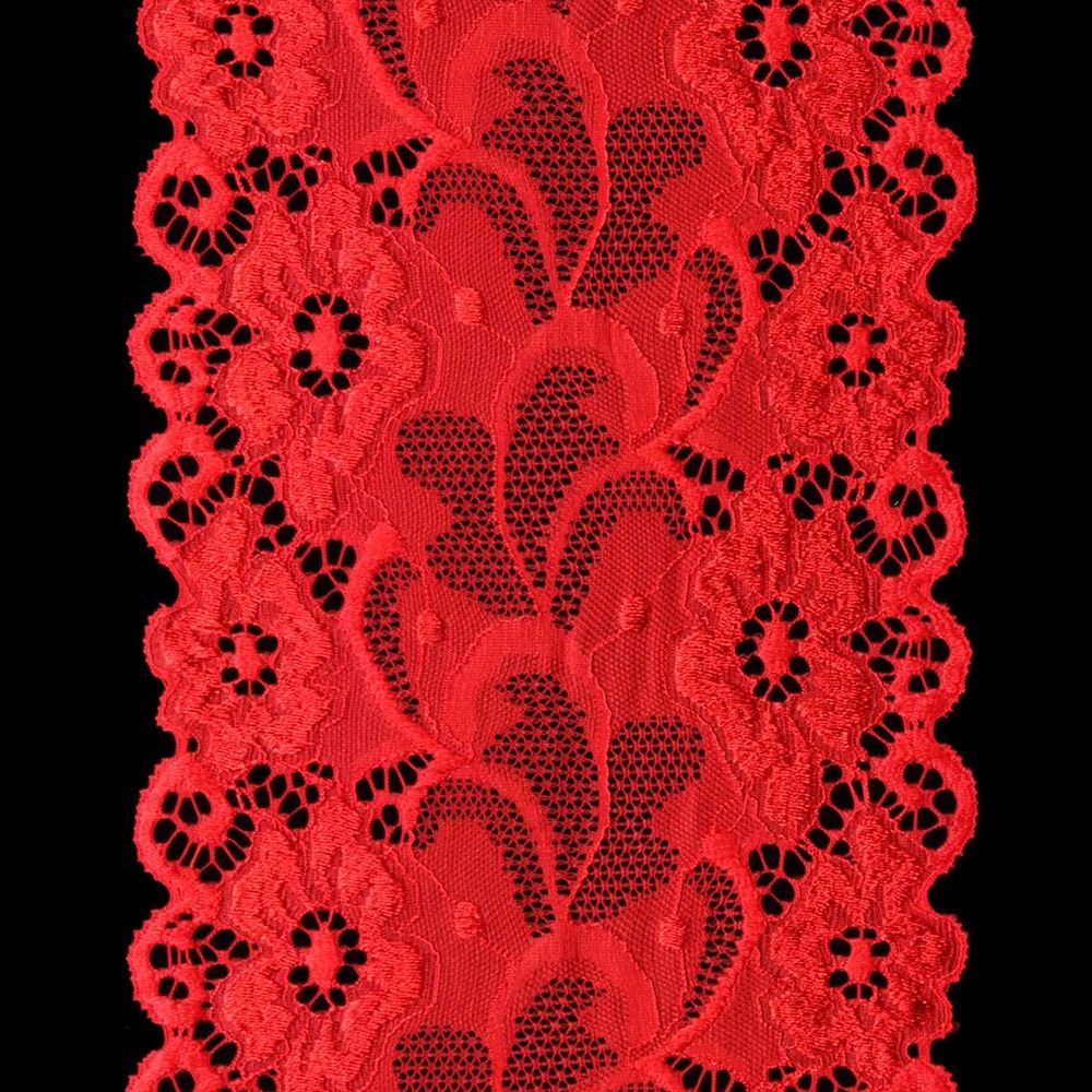 Кружево бельевое эластичное 150 мм / 13.72 м, цв. C820 красный