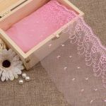 Кружево капроновое широкое 127 мм / 13.71 м, 0574-5002, цв.А549 розовый