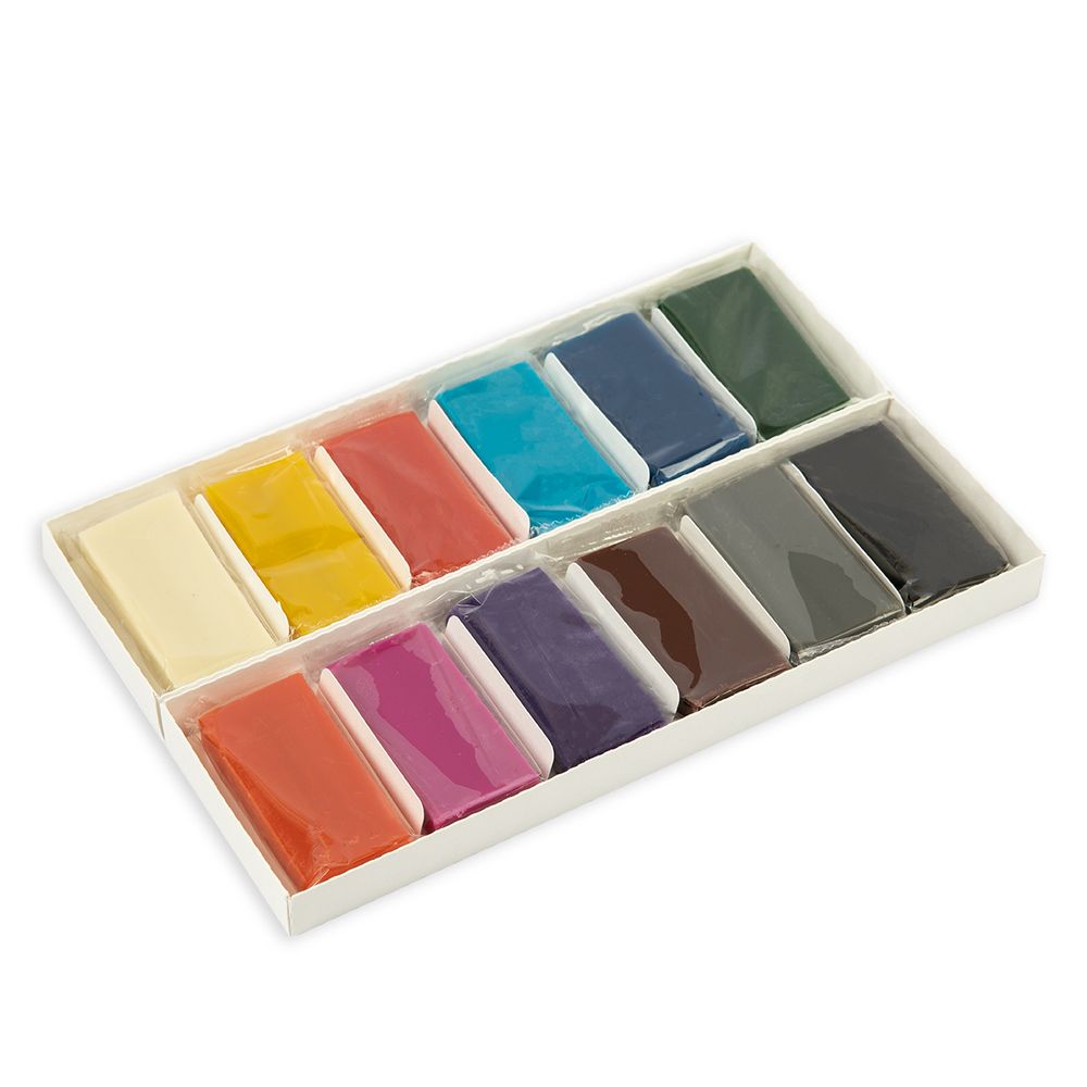 Пластилин растительный РАСТИпласт LRP-0112 240 г, (в картонной упаковке) 12 цв, Лео LRP-0112