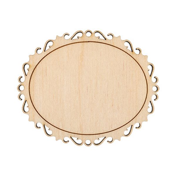 Заготовка из фанеры Бирка резная, 7х4 см, 2 шт, 3, ВД-339 Mr.Carving